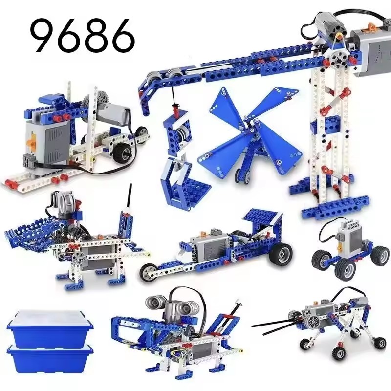 Sports Equipment For Schools - مجموعة تعليمية STEM 9686، مكعبات بناء