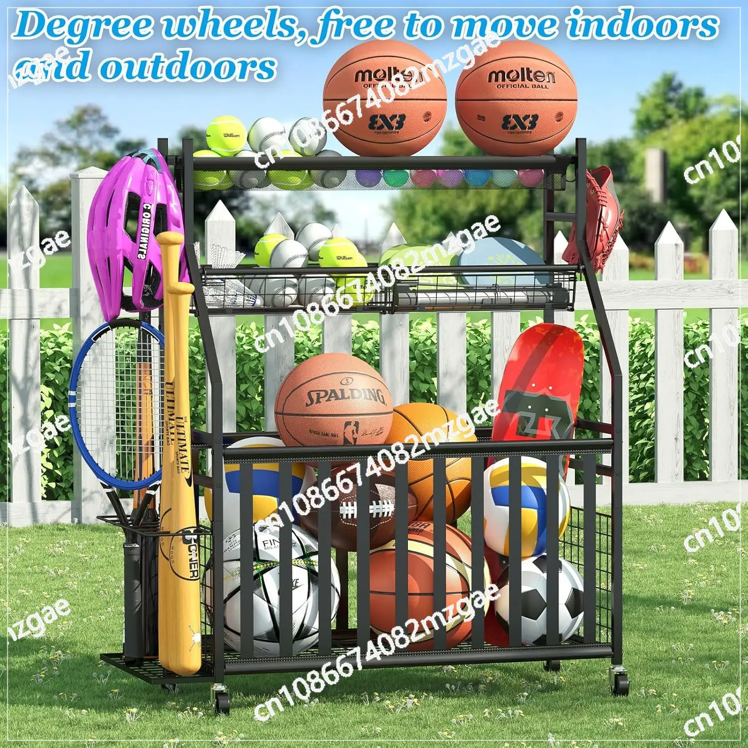 حقيبة تخزين معدات رياضية مع رف - مراجعة Sports Equipment Bat وسعره