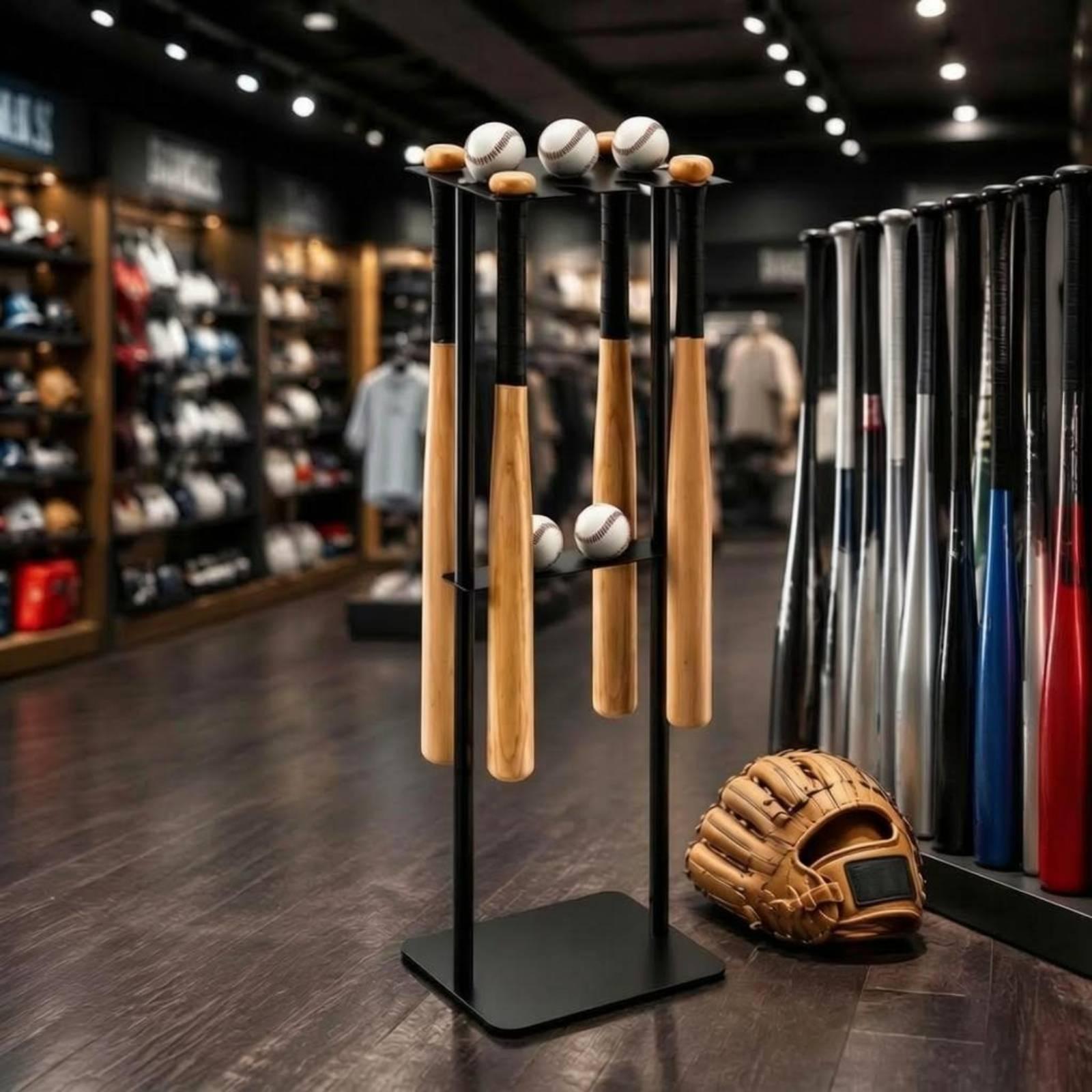 حامل مضرب بيسبول معدني، رف تخز - مراجعة Sports Equipment Bat وسعره